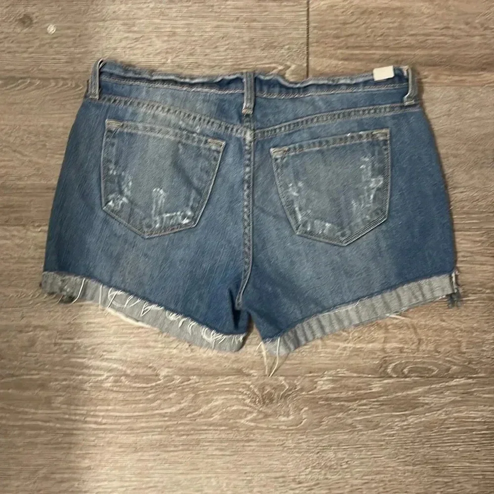 Kancan distressed denim jean blue shorts size 26